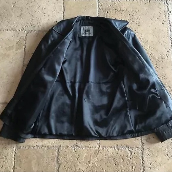 Burks Bay Ladies Leather Jacket, Black, SZ Small - Picture 4 of 5